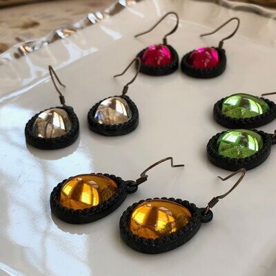 Orecchini Shine Total Black a Goccia Orecchini Shine Total Black a Goccia