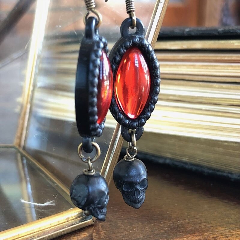 Orecchini Shine Total Black con Pendente