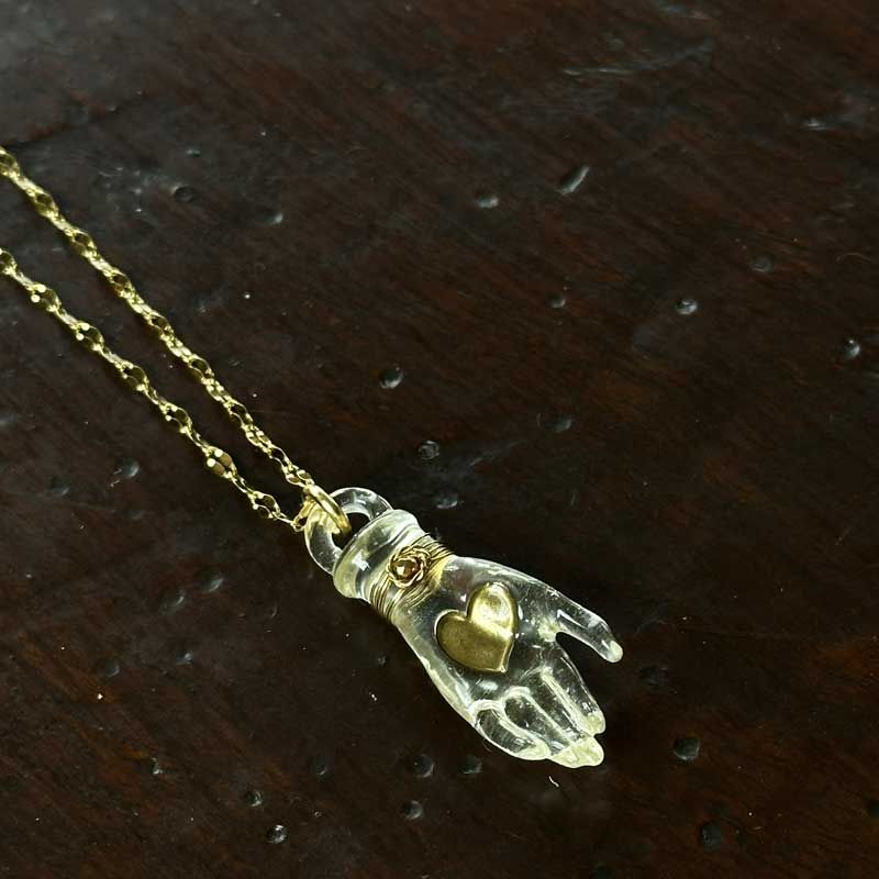 Collana con Manina Trasparente Collana con Manina Trasparente