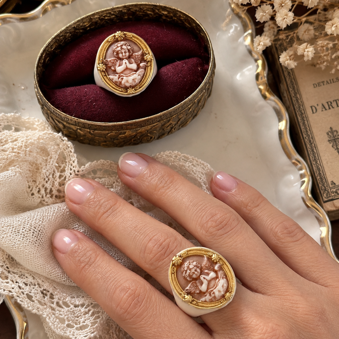 Anello Cammeo con Angioletto