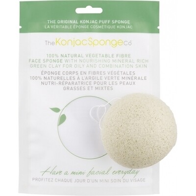 Eponge de Konjac à l'Argile Verte Eponge de Konjac à l'Argile Verte