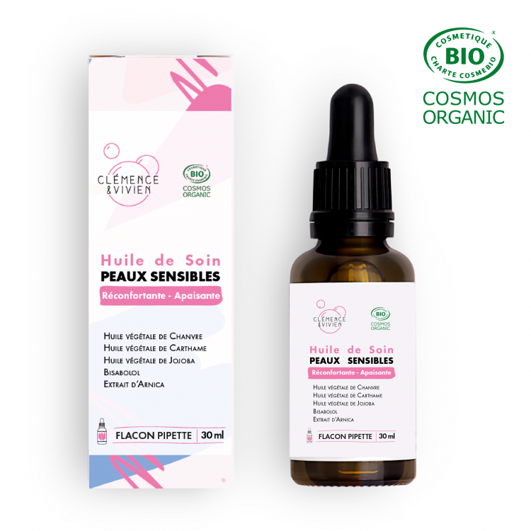 Huile de soin pour peaux sensibles - 30ml