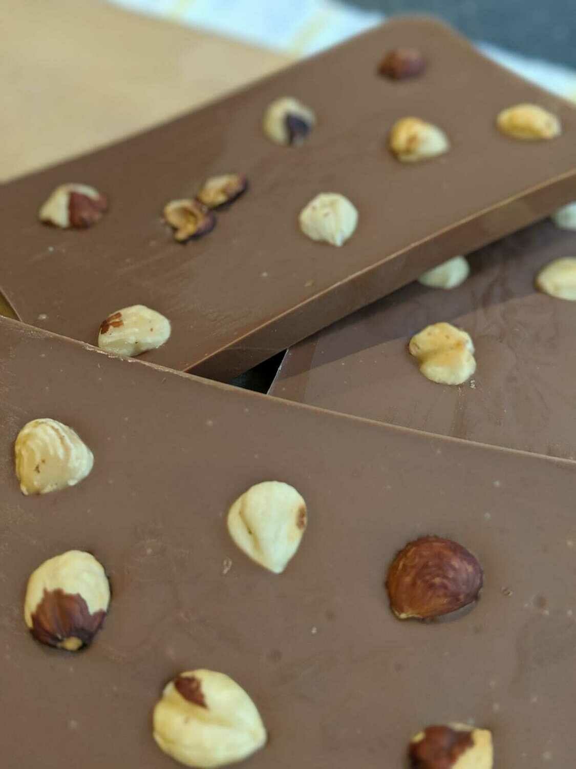 Milk Chocolate Slab with Toasted Hazelnuts