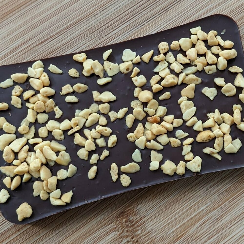 Dark Chocolate Slab with Honeycomb Nibbles