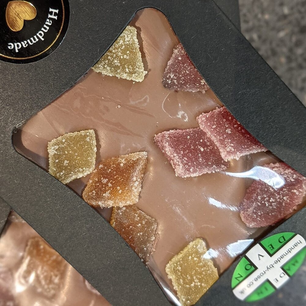 Milk Chocolate Slab with Jelly Diamonds
