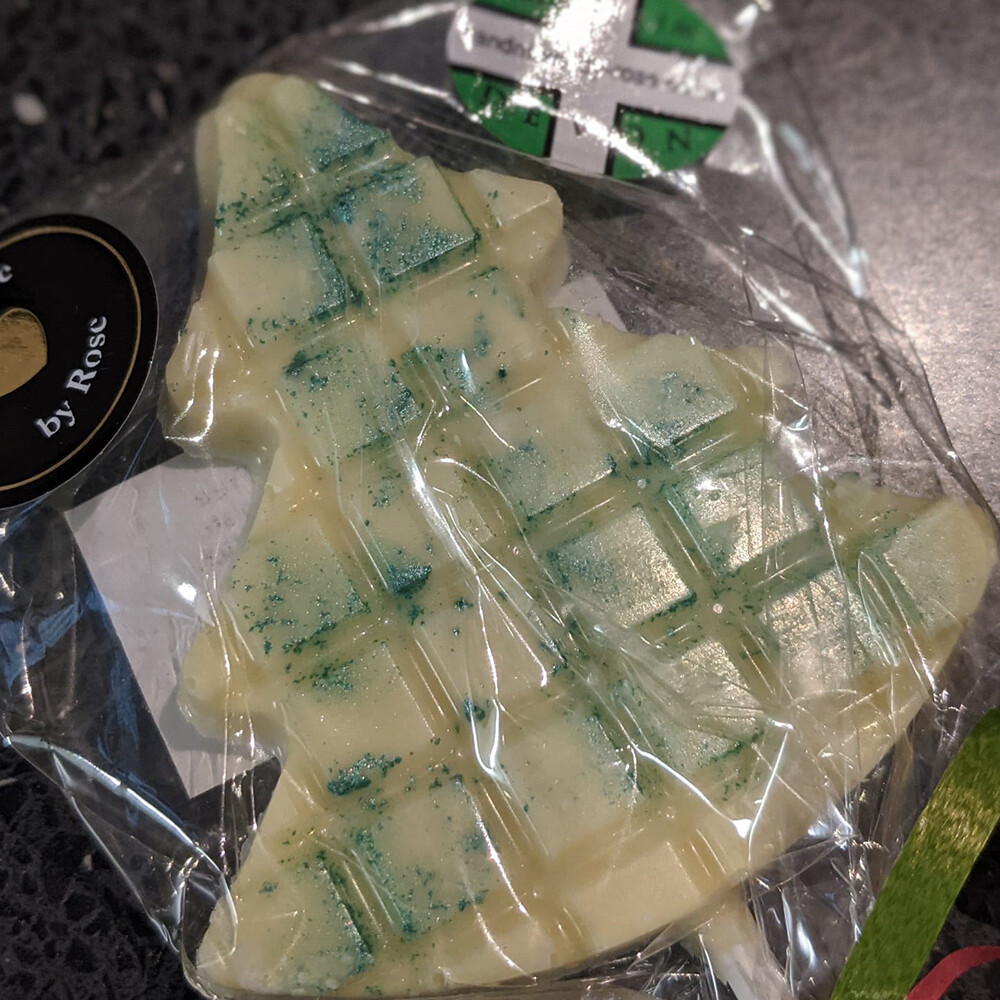 White Chocolate Christmas Tree Lollipop