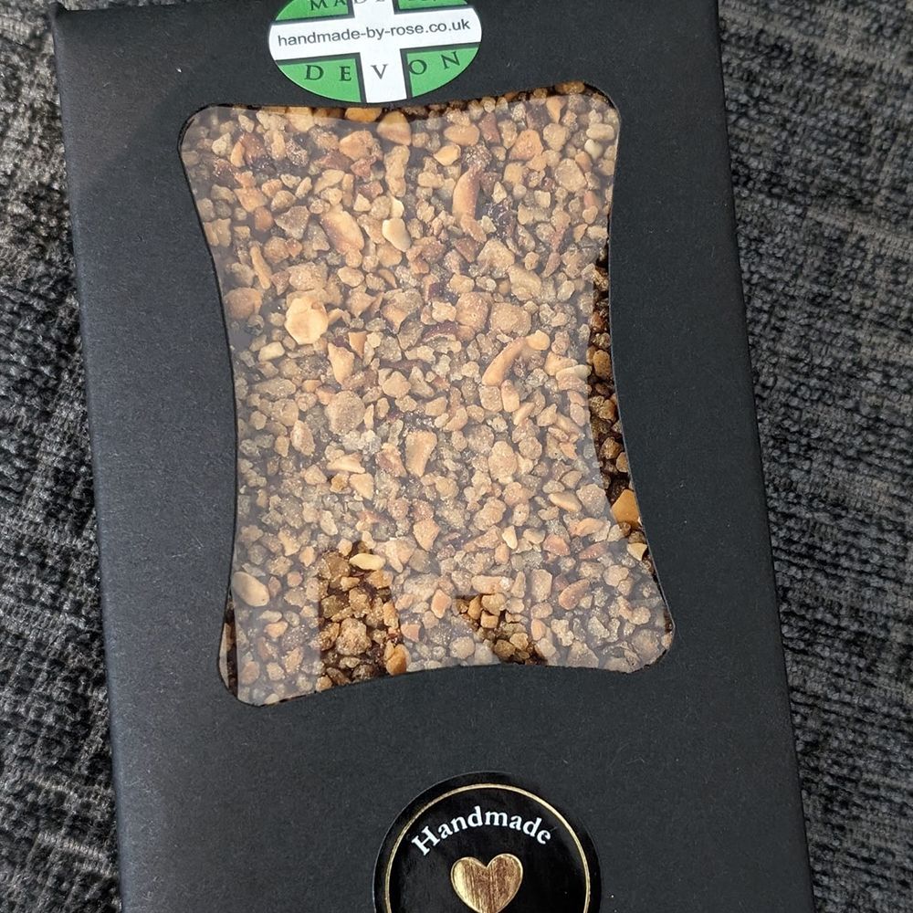 Dark Chocolate Slab with Hazelnut Bresilienne