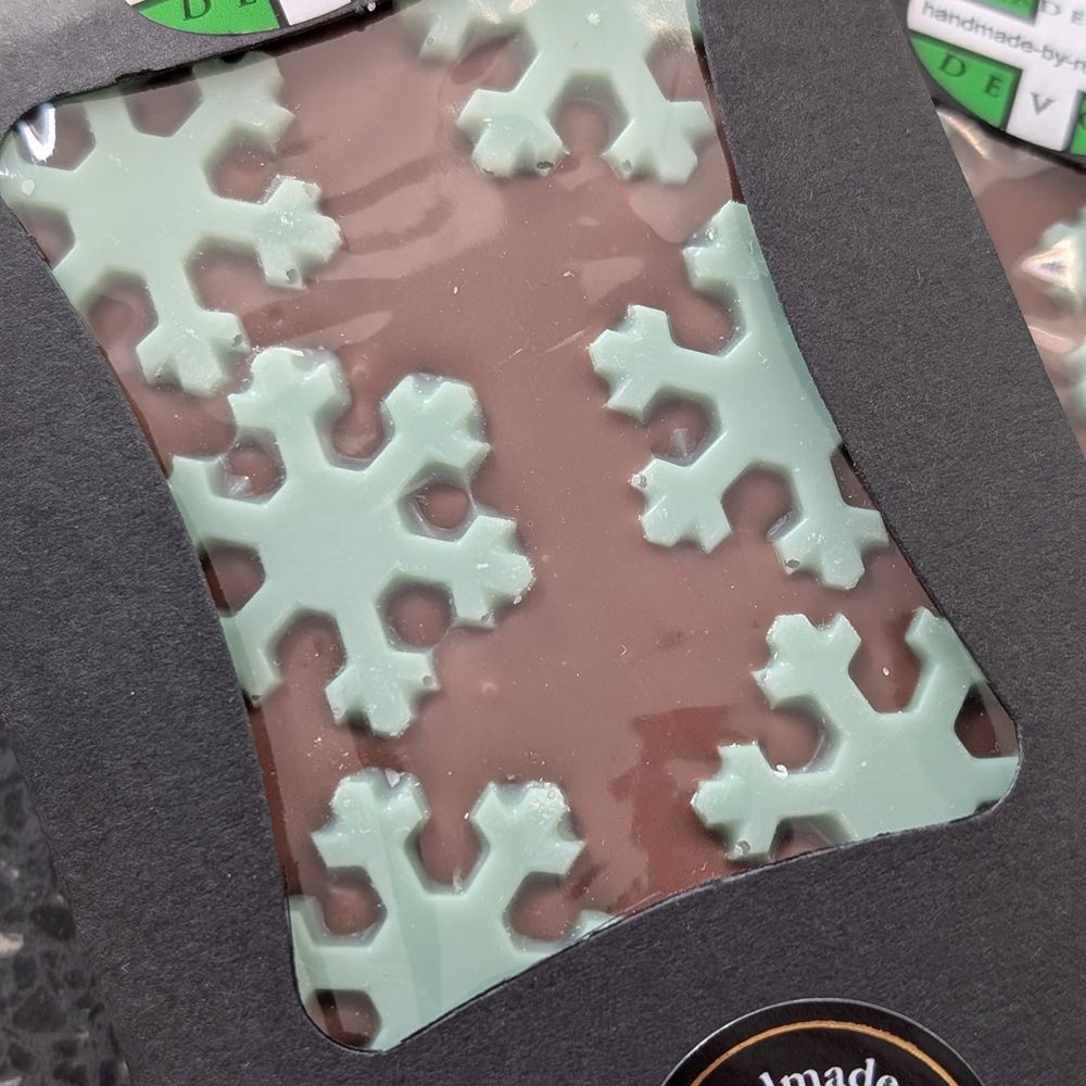 Milk Chocolate Slab with Snowflakes
