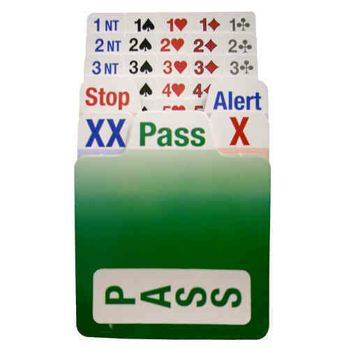 Bridge Partner Left-Handed Replacement Bidding Cards