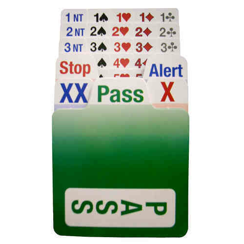 Bridge Partner Plastic Replacement Bidding Cards