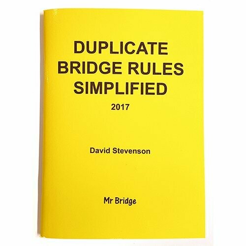 Duplicate Bridge Rules Simplified