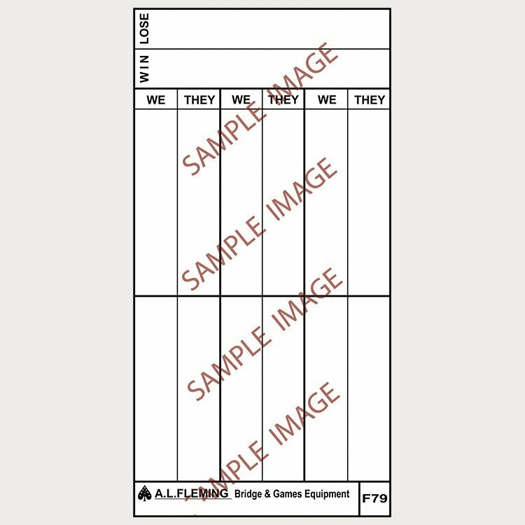 Large Rubber Scorecards