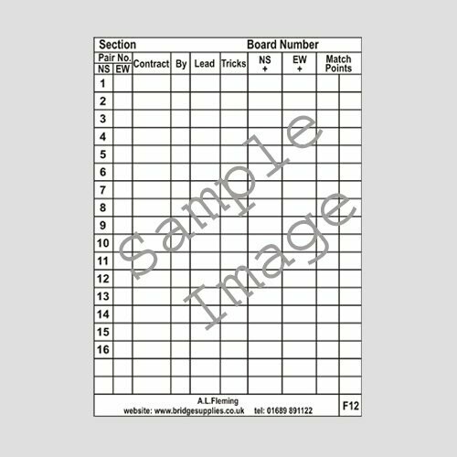 Travelling Slips - 16 Tables (Numbered)