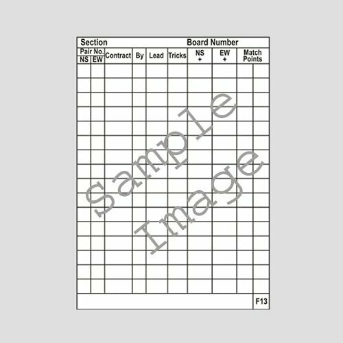 Travelling Slips - 16 Tables (Unnumbered)