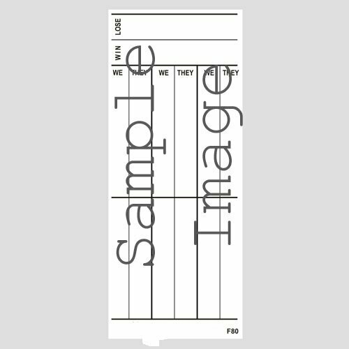 Rubber Scorecards