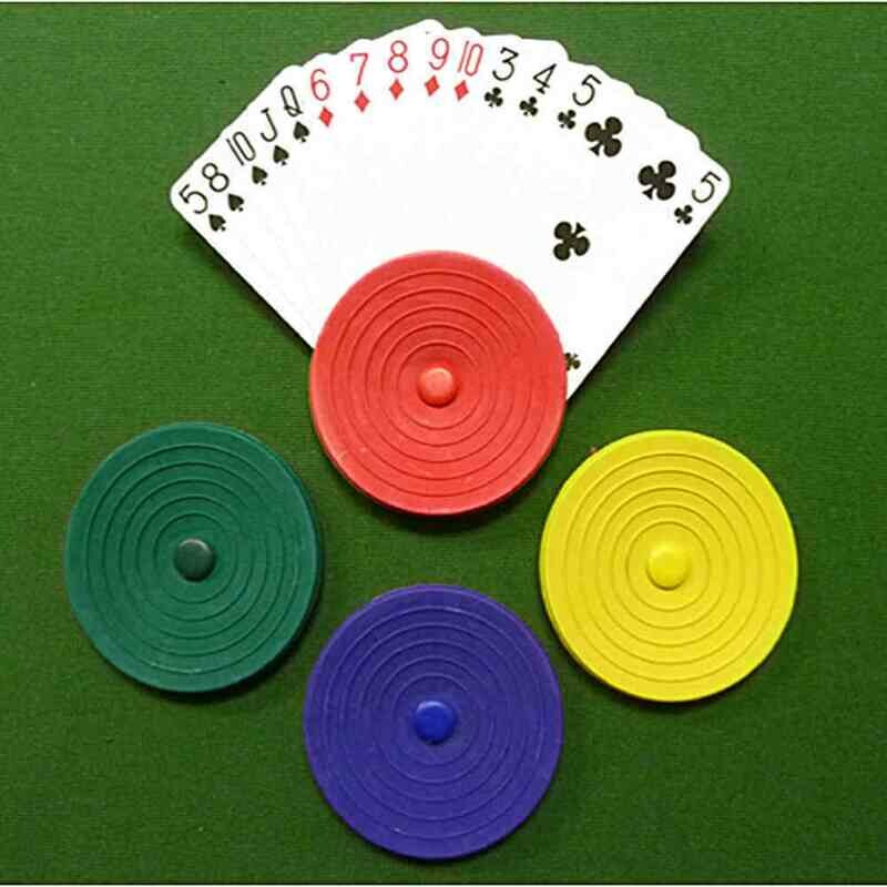 Round Playing Card Holder (set of 4)