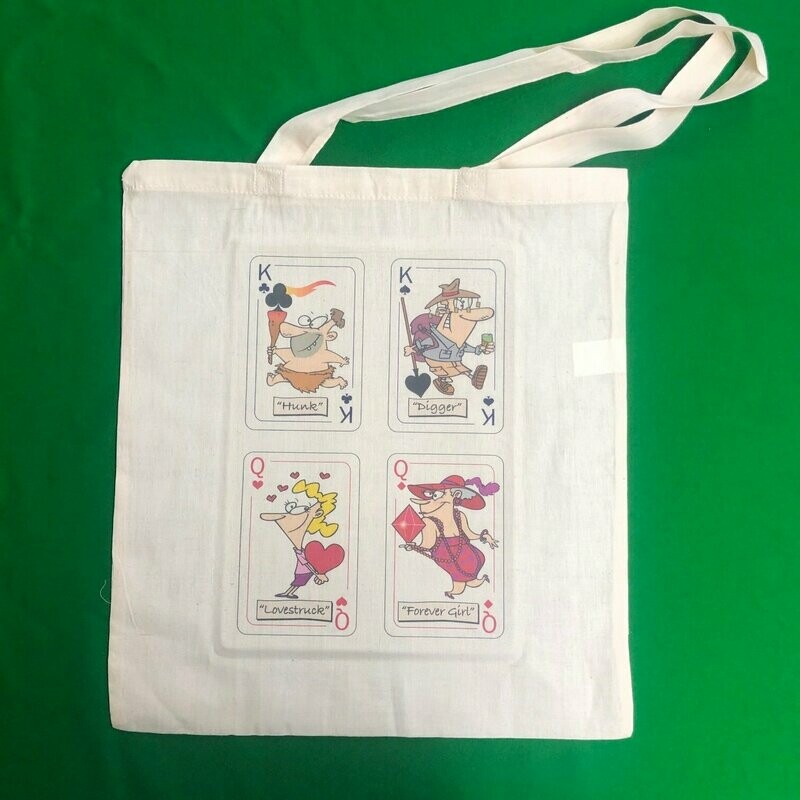 Cartoon King & Queen Tote bag