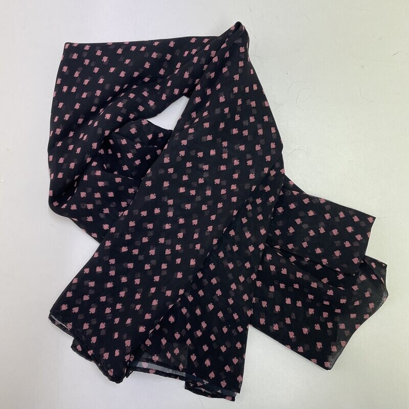 Black chiffon scarf