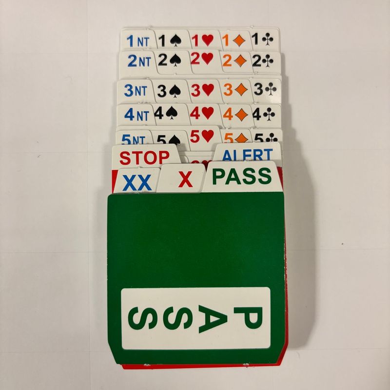 Bridge Partner POCKET Replacement Bidding Cards