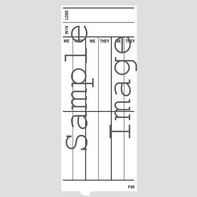 F80 - Rubber Scorecards