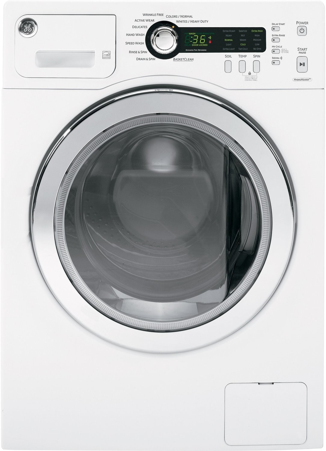 GE WCVH4800KWW 24 Inch Front-Load Washer