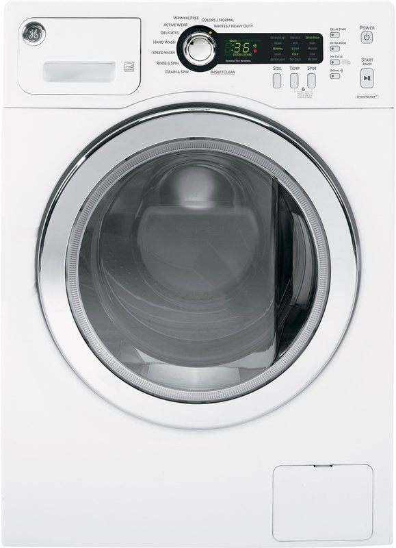 GE  WCVH4800KWW 24 Inch Front-Load Washer