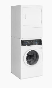 Speed Queen 3.42 cu. ft. Front Load Stack Washer/Dryer ATEE9ASP175TW01