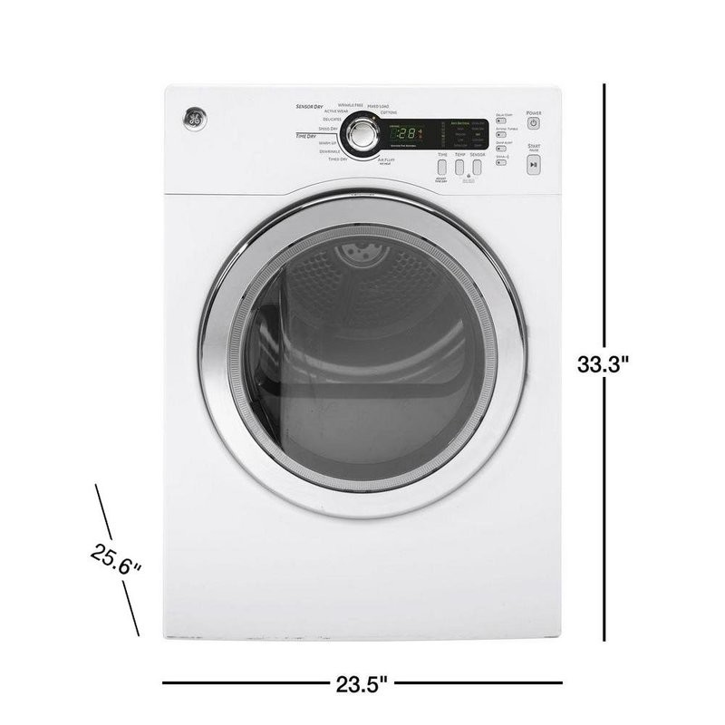 GE  DCVH480EKWW 24 Inch Electric Dryer