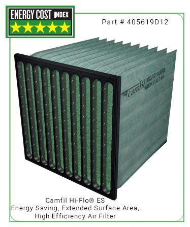 Camfil Hi-Flo ES Energy Saving, Extended Surface Area, High Efficiency Air Filter