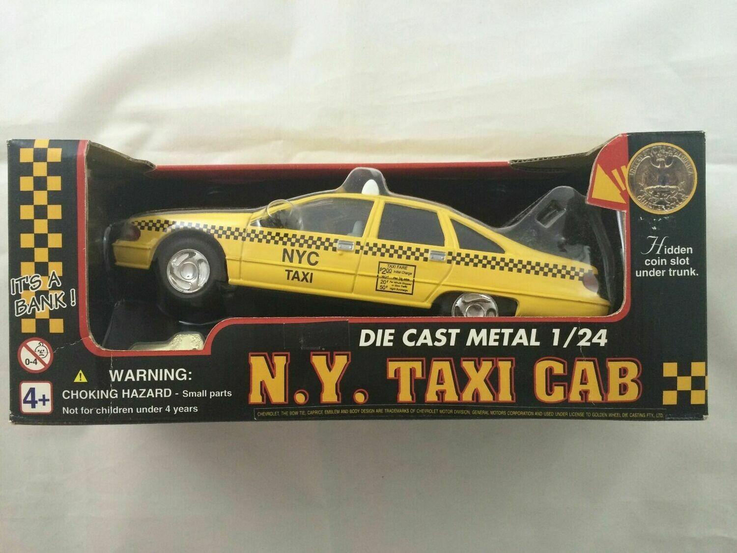 1/24 Scale Caprice Taxi Bank
