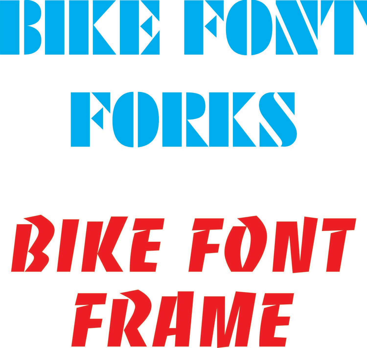 Bike Font