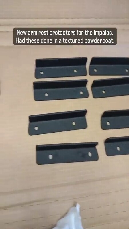 Arm Rest Protectors - Textured Black Powdercoat