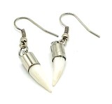 CROCODILE TEETH EAR RINGS