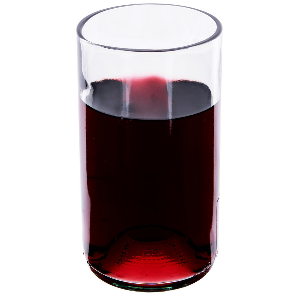 Clear Repurposed Wine Bottle Tumbler
