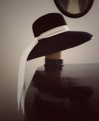 Breakfast at Tiffany&#39;s Inspired Hand Blocked Wool Felt Hat