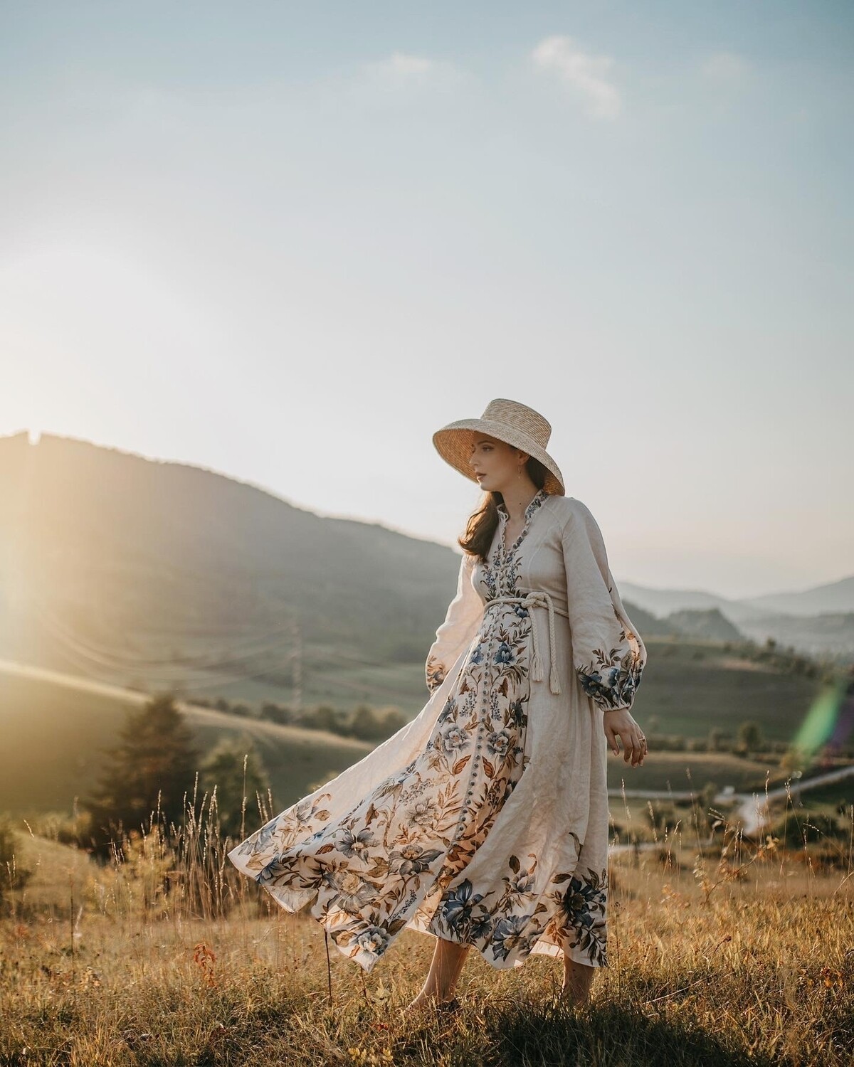 A New Look Inspired Flat Crown Straw Hat