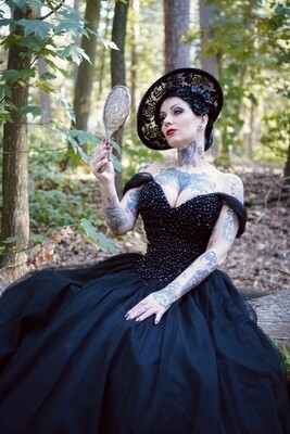 A Unique Victorian Style Couture Lace Hat