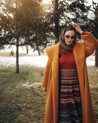 A Beautiful Loose Fitting Boucle Coat