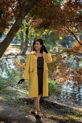 Mrs Maisel Style Classic Fit Wool / Cashmere Blend Coat