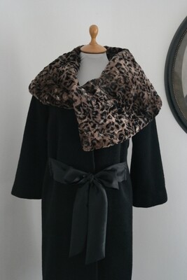 A Glamourous Classic Cut Vintage Inspired Couture Coat