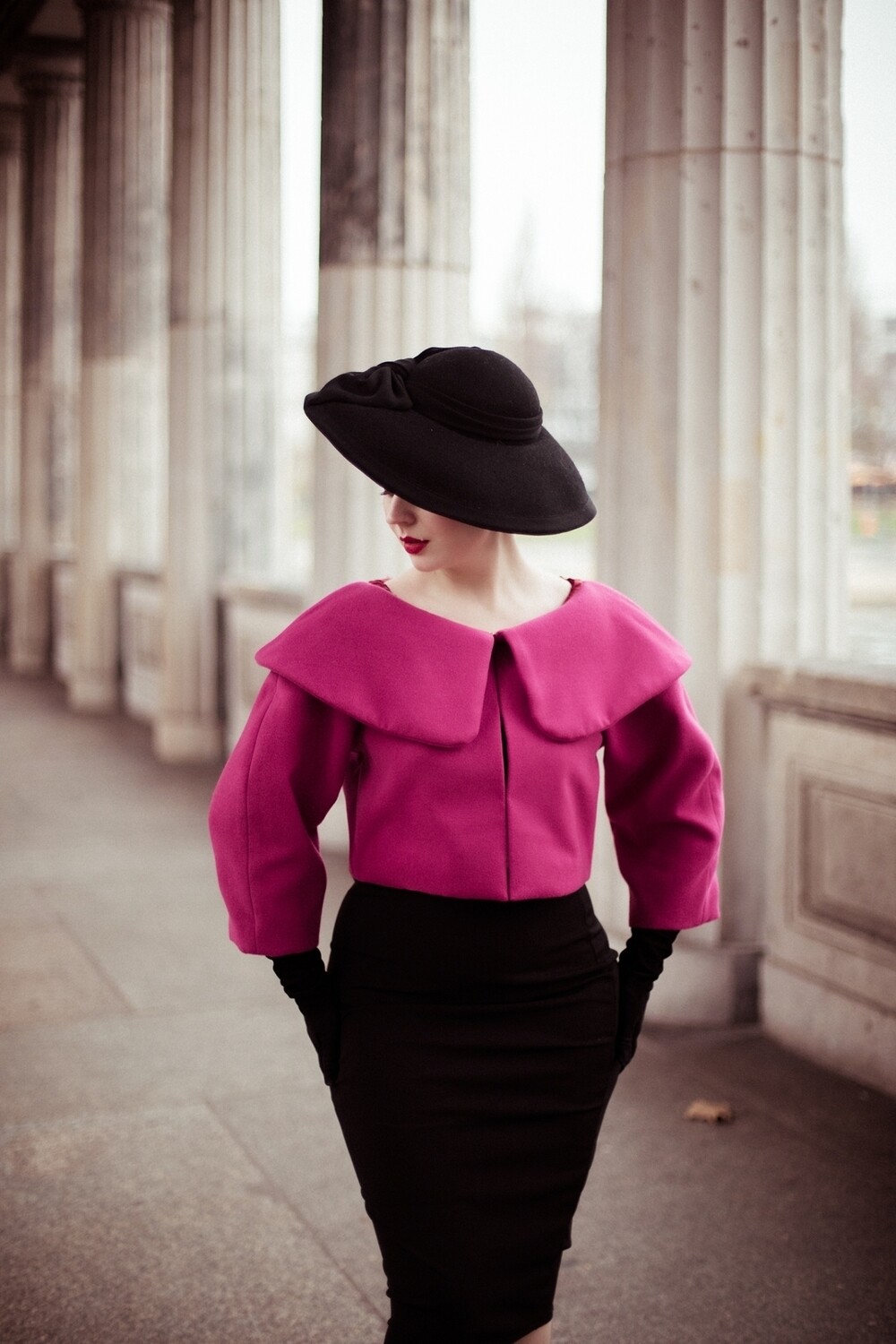 A Parisienne Style Mid-Century Inspired Cropped Jacket