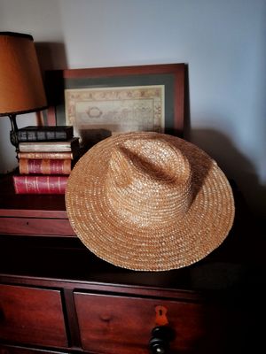 Handmade Fedora Straw Hat - Made to Measure, 100% Natural Wheat Straw