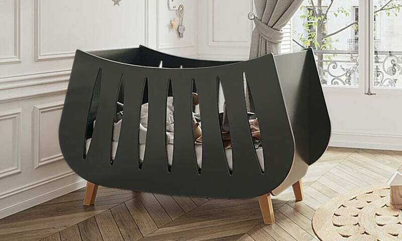 Letto Trapezio nero