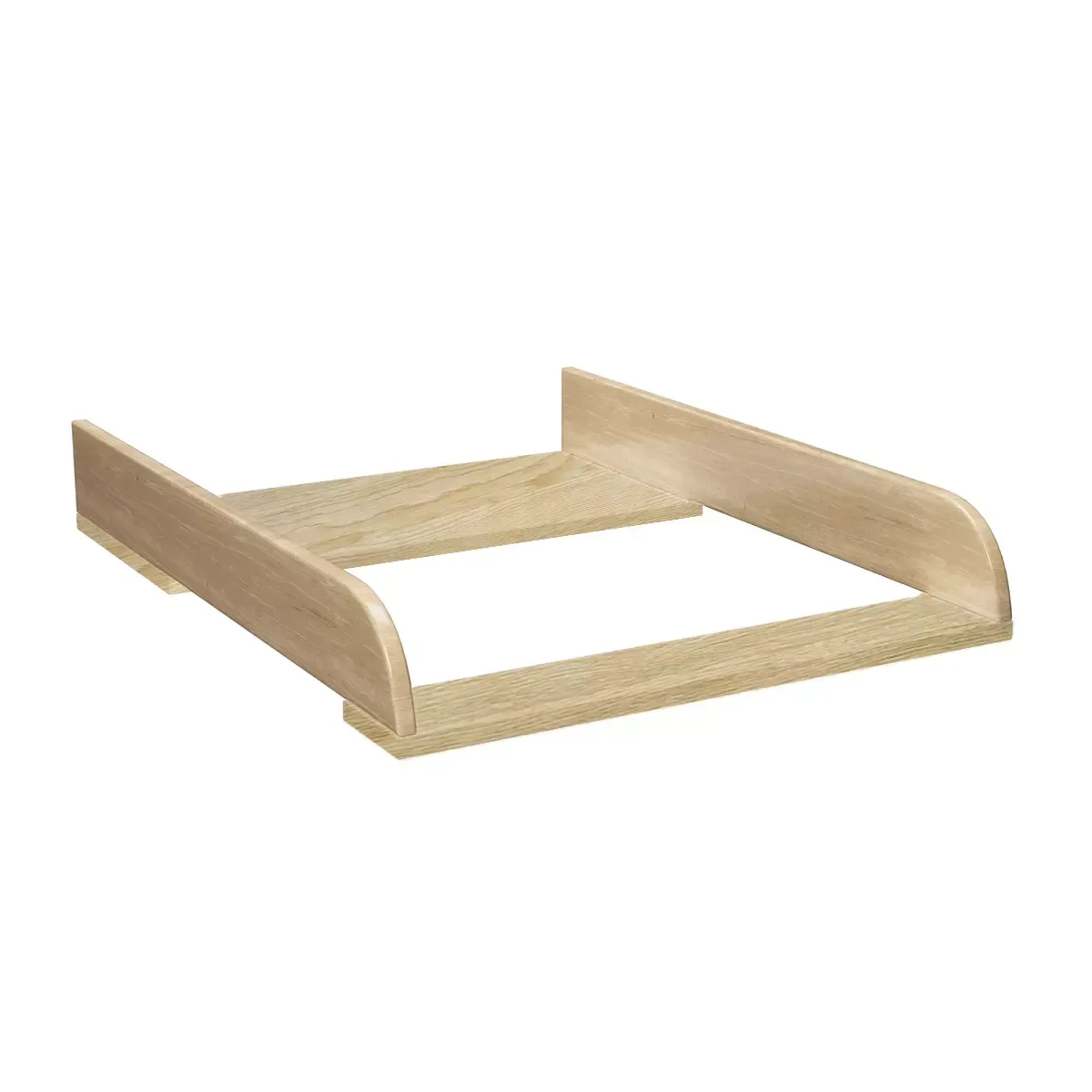 Complete slaapkamer babybed commode en kledingkast Trapeze wit/hout