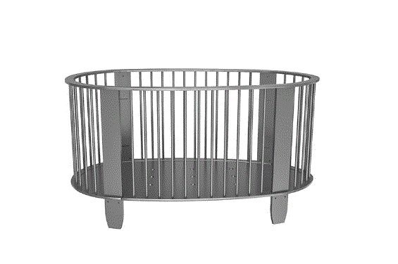 Complete slaapkamer baby bed commode en kledingkast  Cocon Antracietgrijs