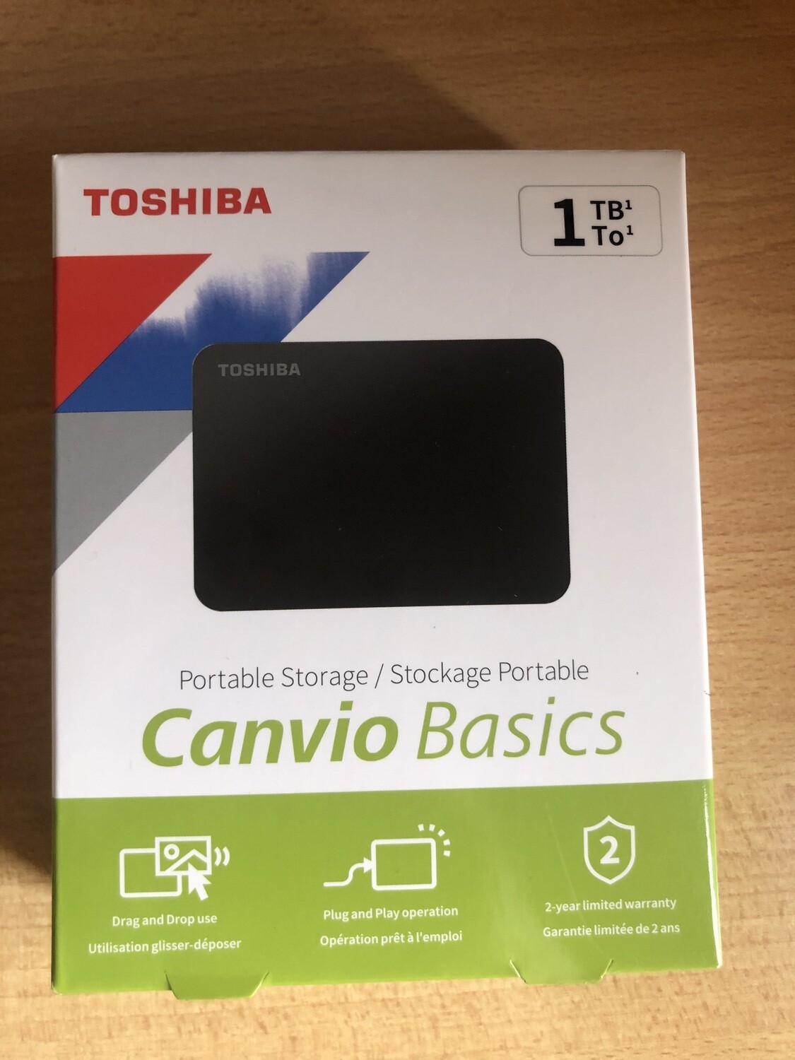 Hard disk esterno Toshiba 1000 gb, 1 TB (Nuovo)