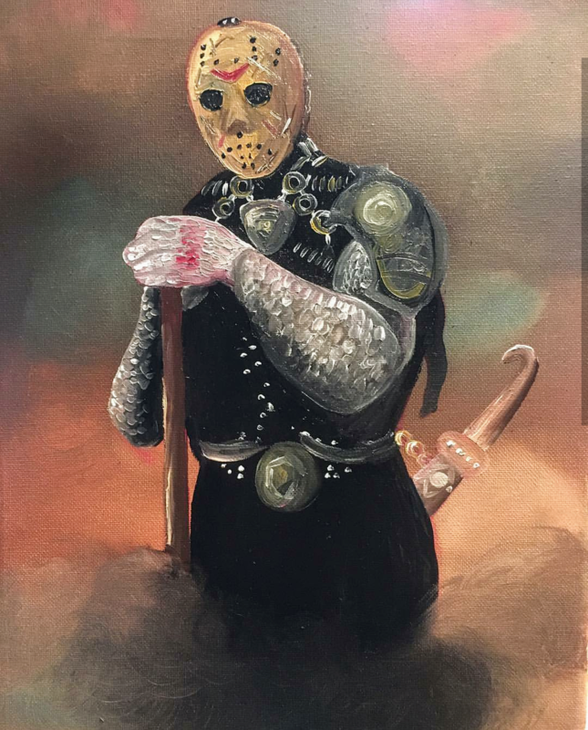 Frazetta-style Jason Voorhees art print