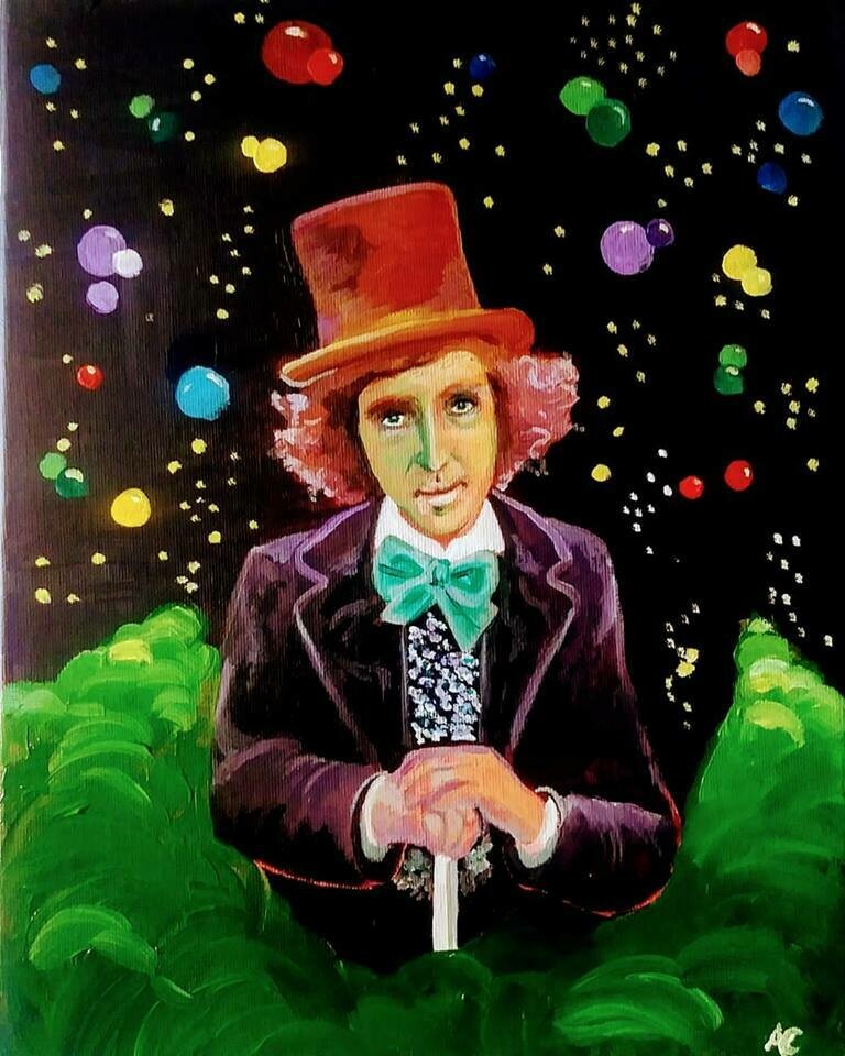 Willy Wonka Original Art Print
