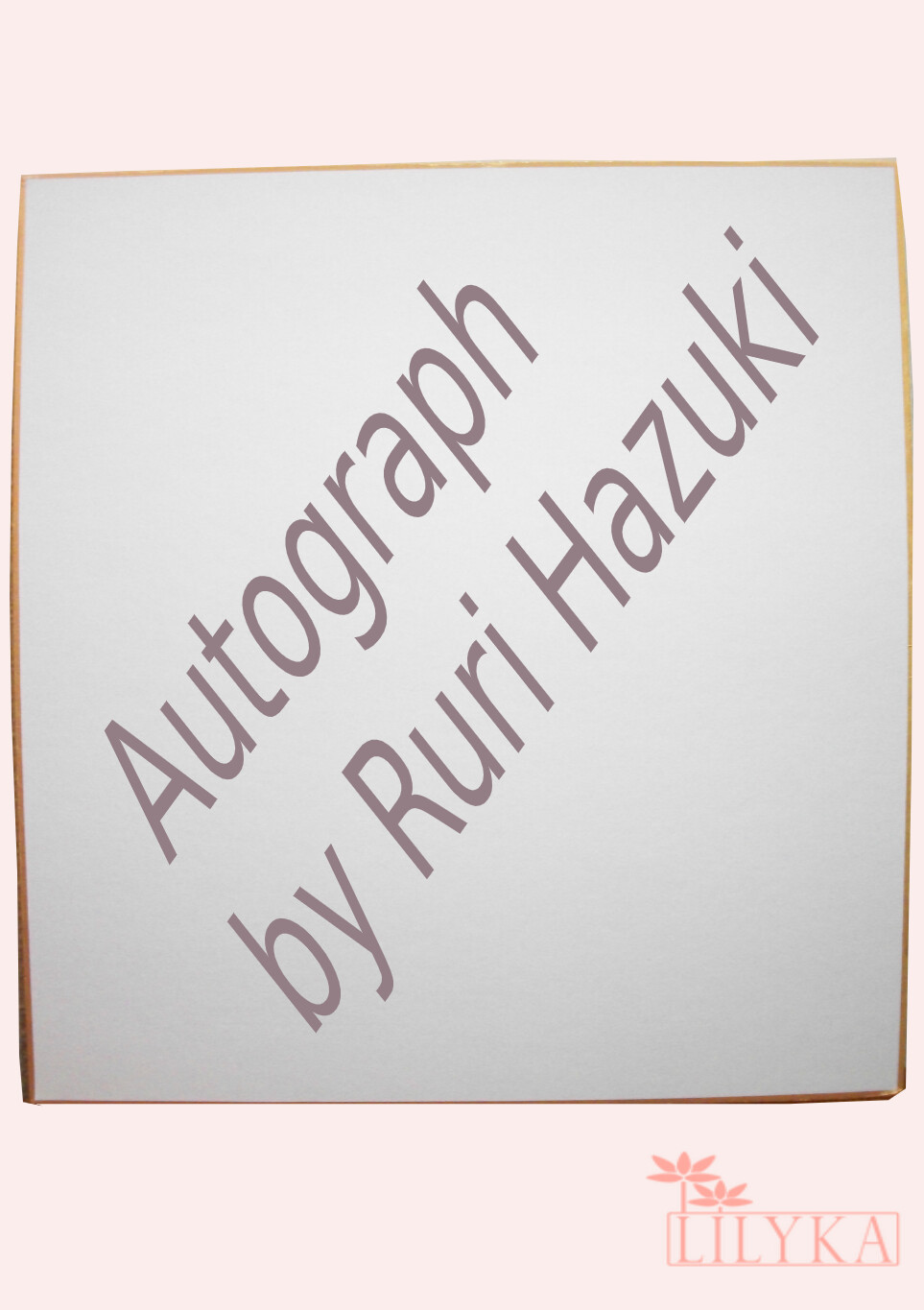 Ruri Hazuki Illustration Autograph Ruri Hazuki Illustration Autograph