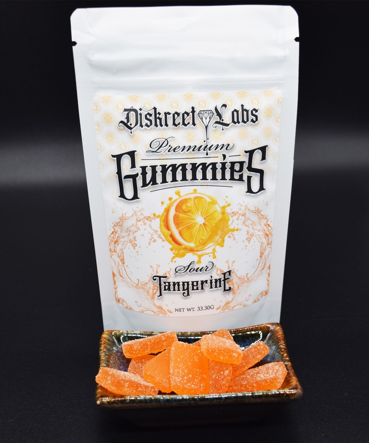 Diskreet Labs Gummies - Sour Tangie Sativa THC (DL-T-102324)